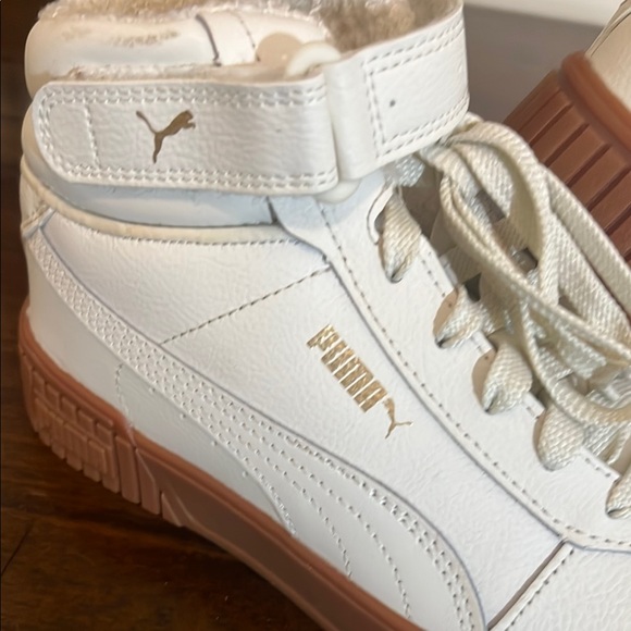 Puma Cream High-Top Sneakers - Picture 2 of 8
